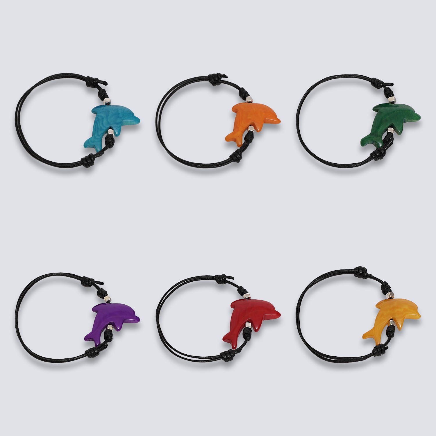 Bracciale animaletti Tagua colorata