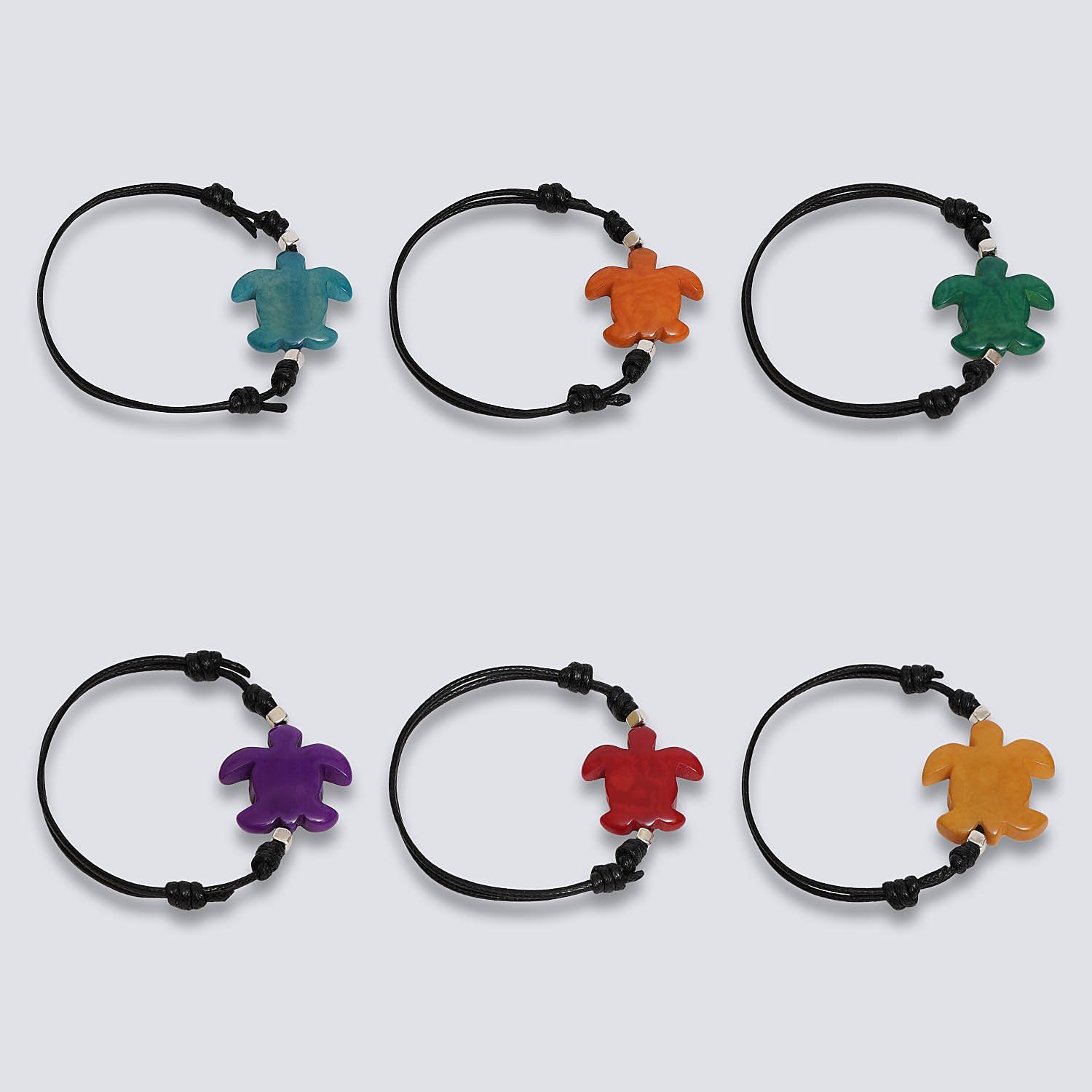 Bracciale animaletti Tagua colorata