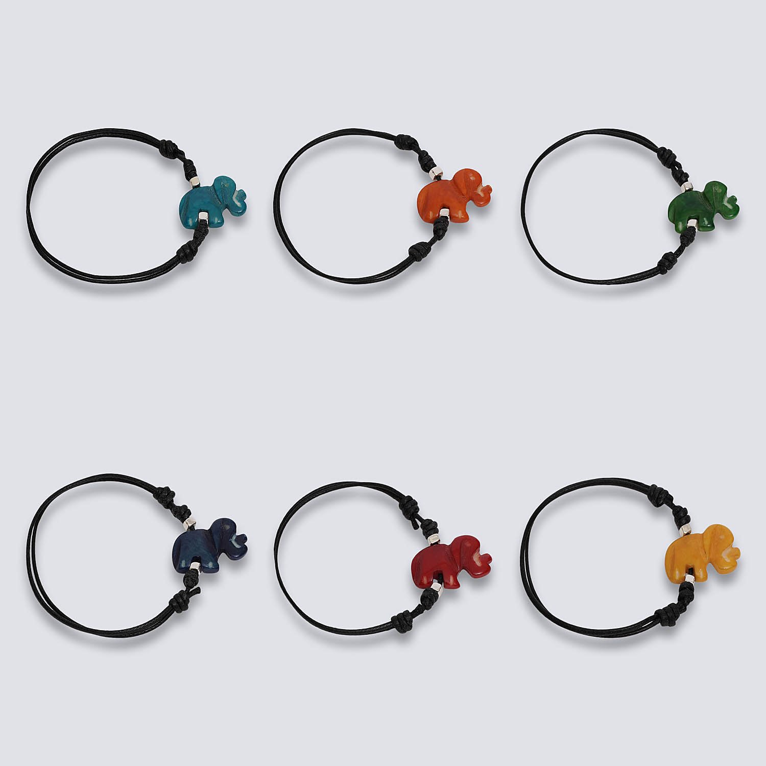 Bracciale animaletti Tagua colorata