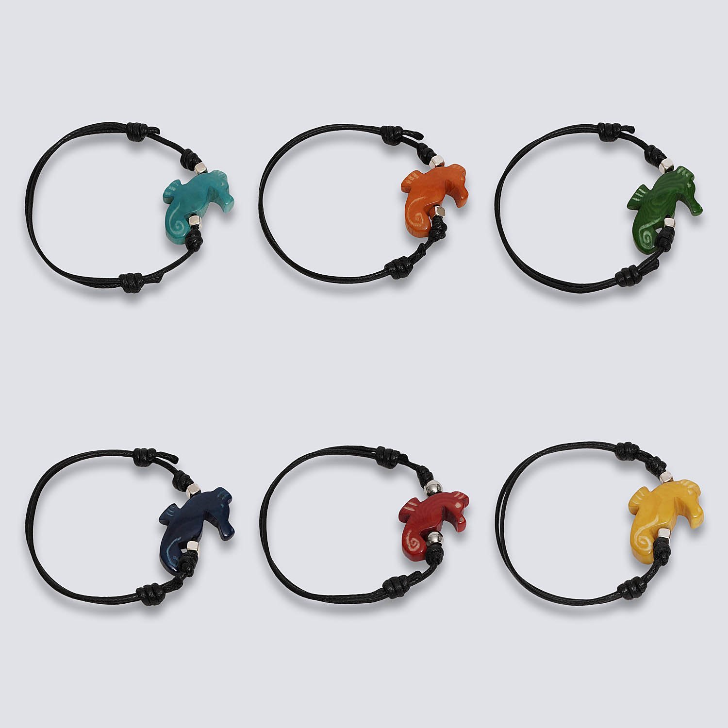 Bracciale animaletti Tagua colorata