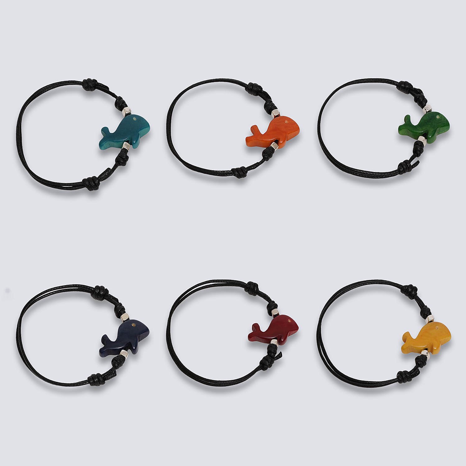 Bracciale animaletti Tagua colorata