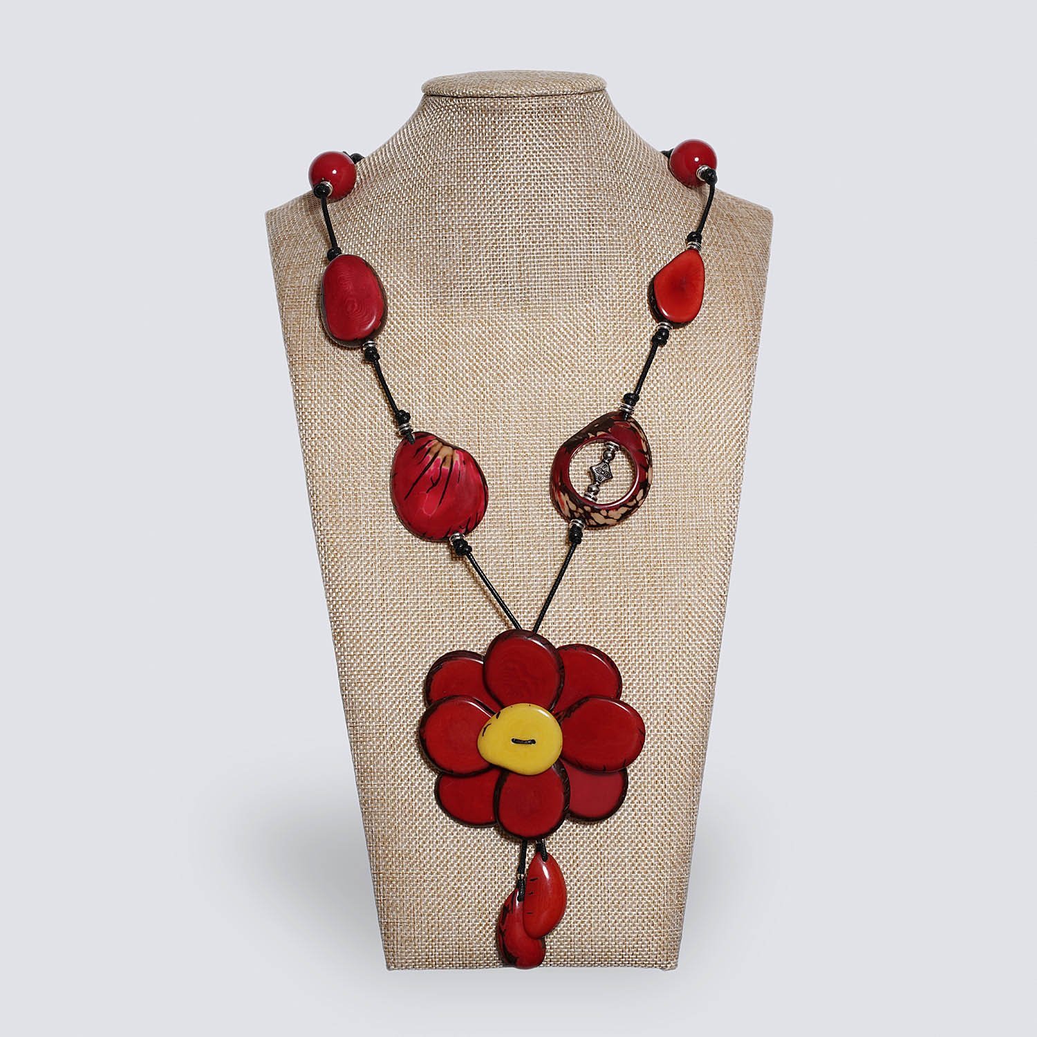 Collana Fiore rosso