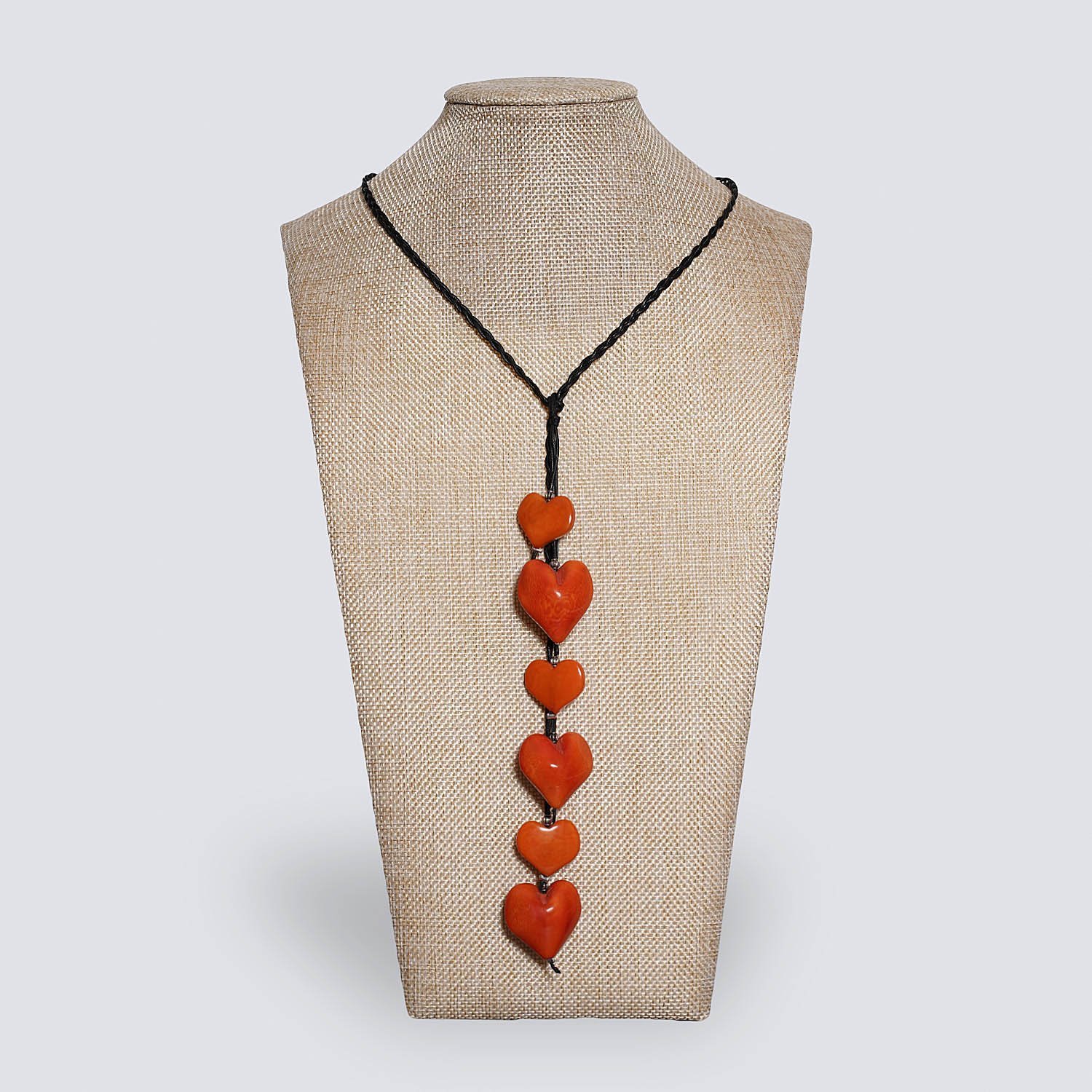 Collana Nodo d’Amore arancione