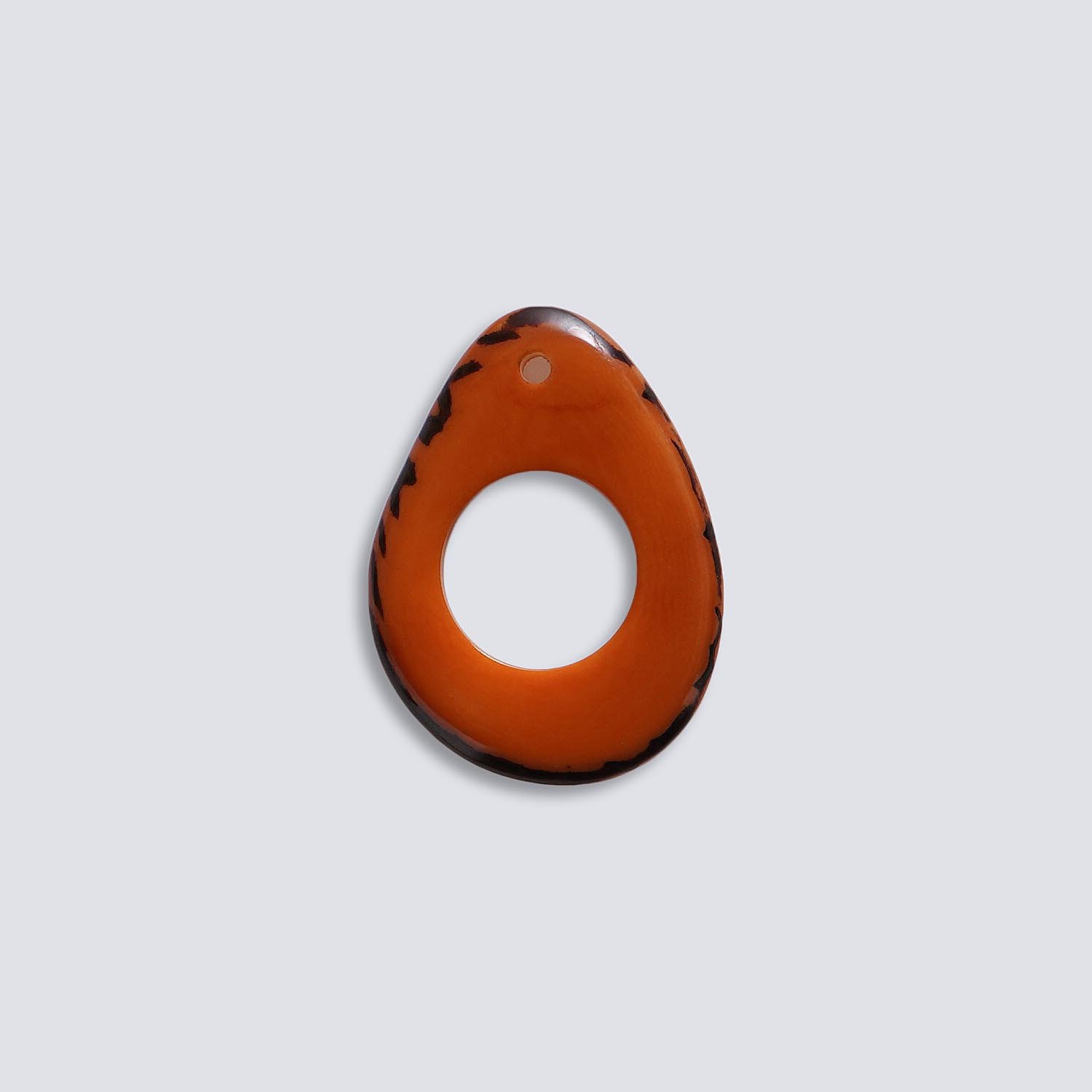 Tagua colorata Petalo forato arancione