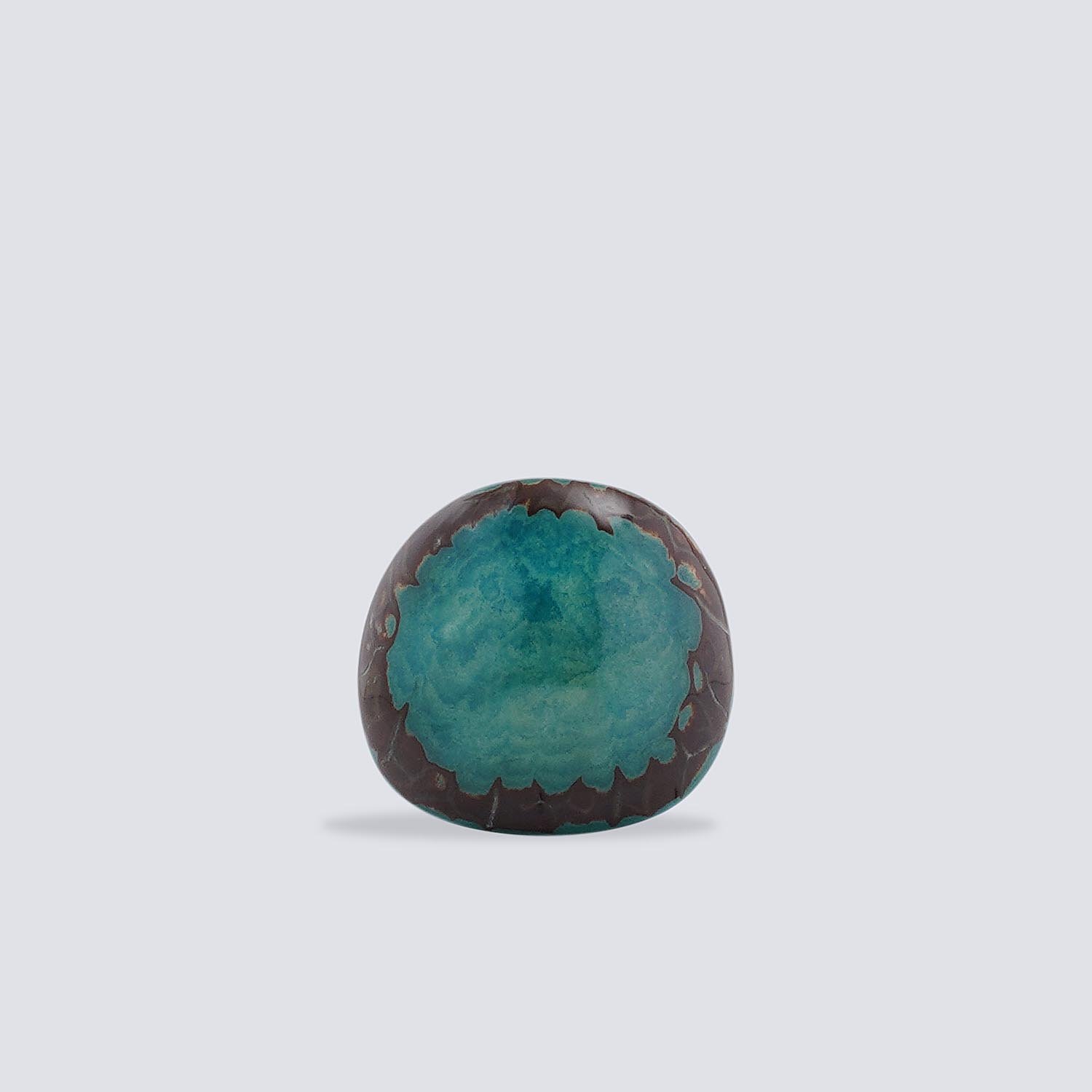 ANL_100-1 Anelli Tagua Full Moon azzurro