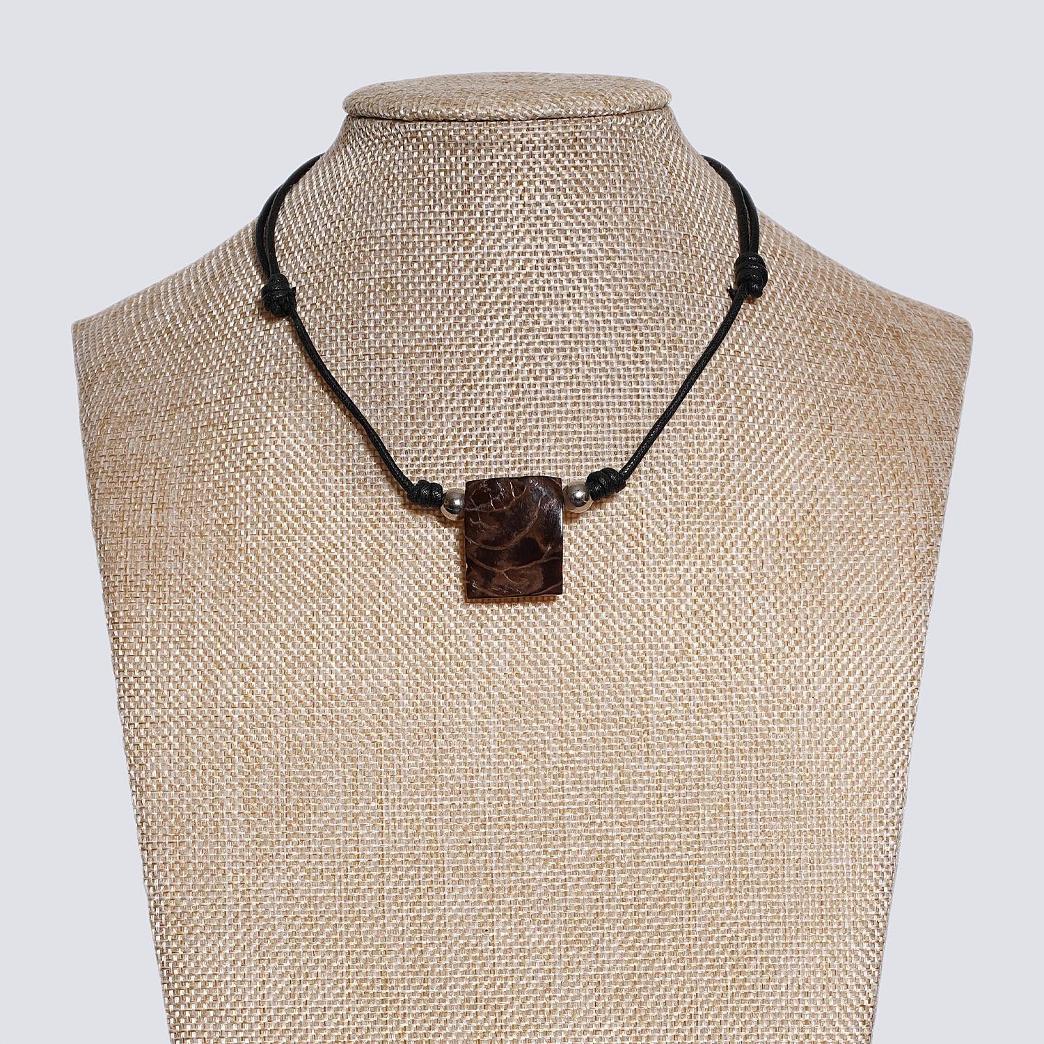 Girocollo 4 elementi rettangolare terra