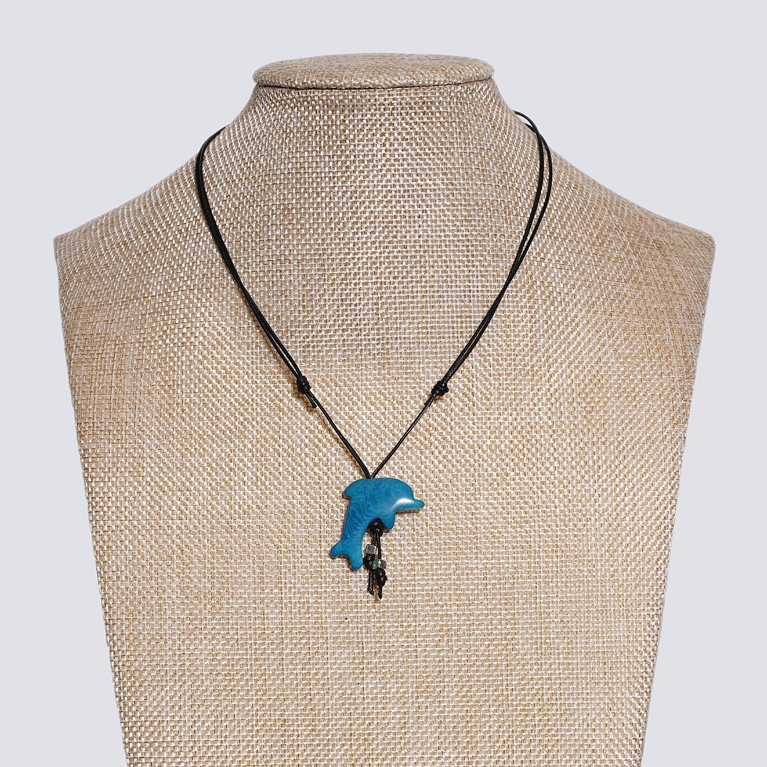 Girocollo animaletti Tagua colorata delfino azzurro