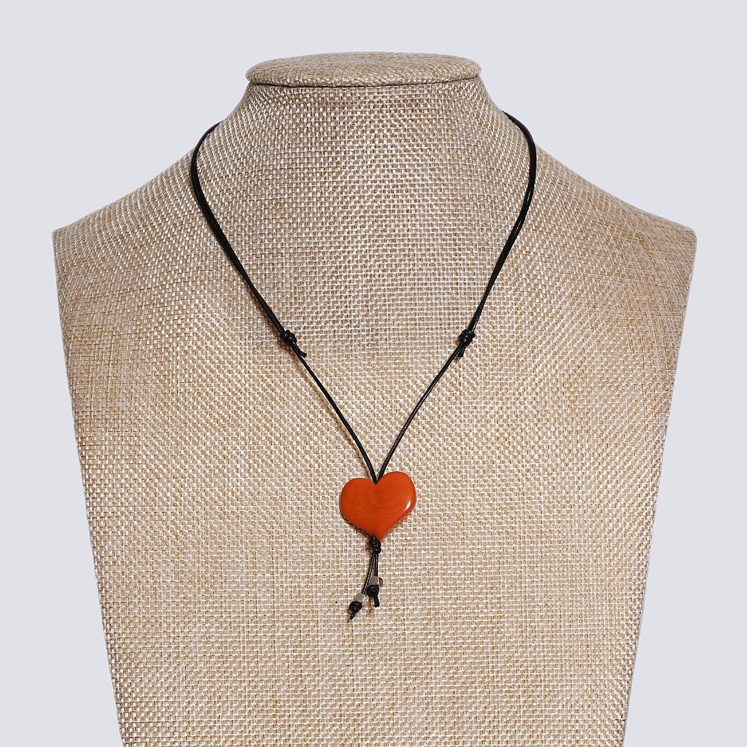 Girocollo animaletti Tagua colorata cuoricini arancione