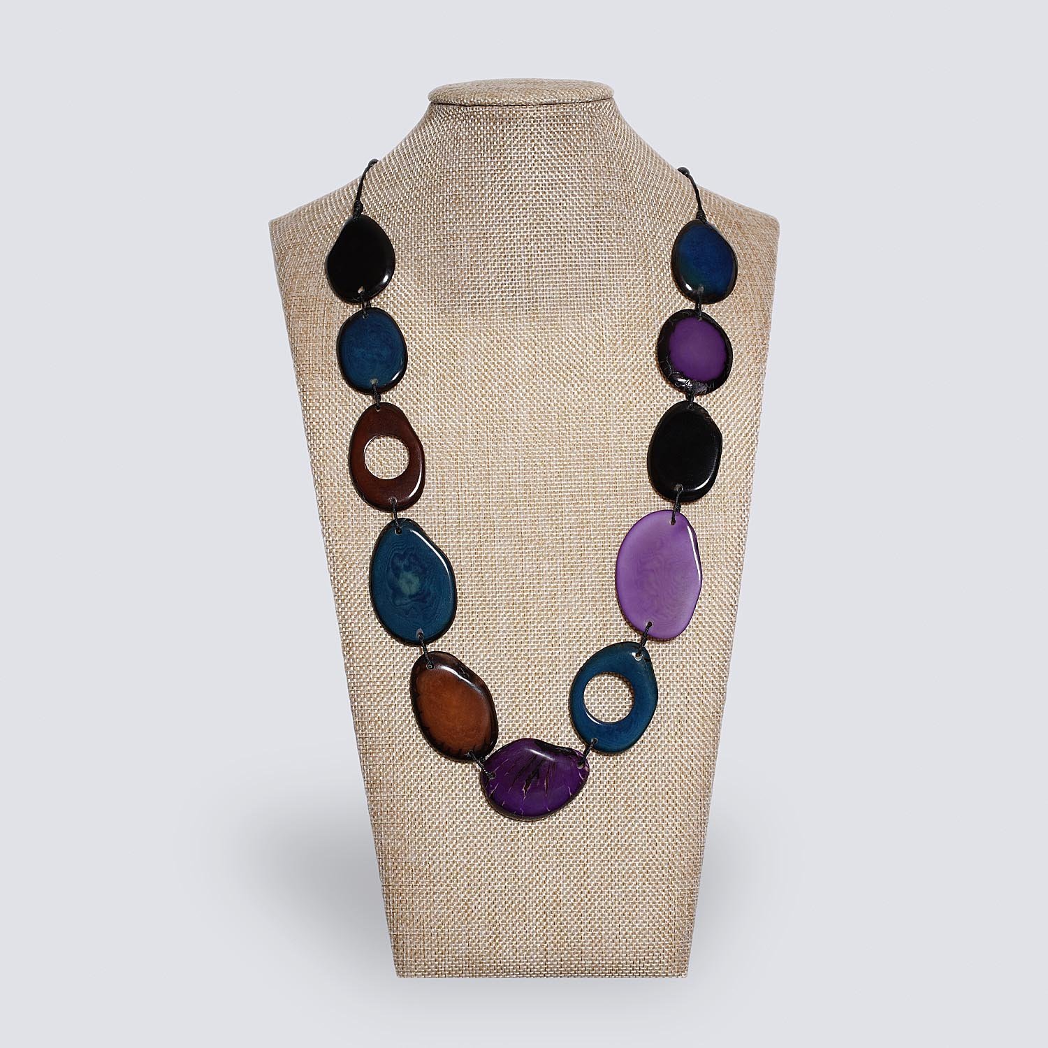 Collana Fogliage viola